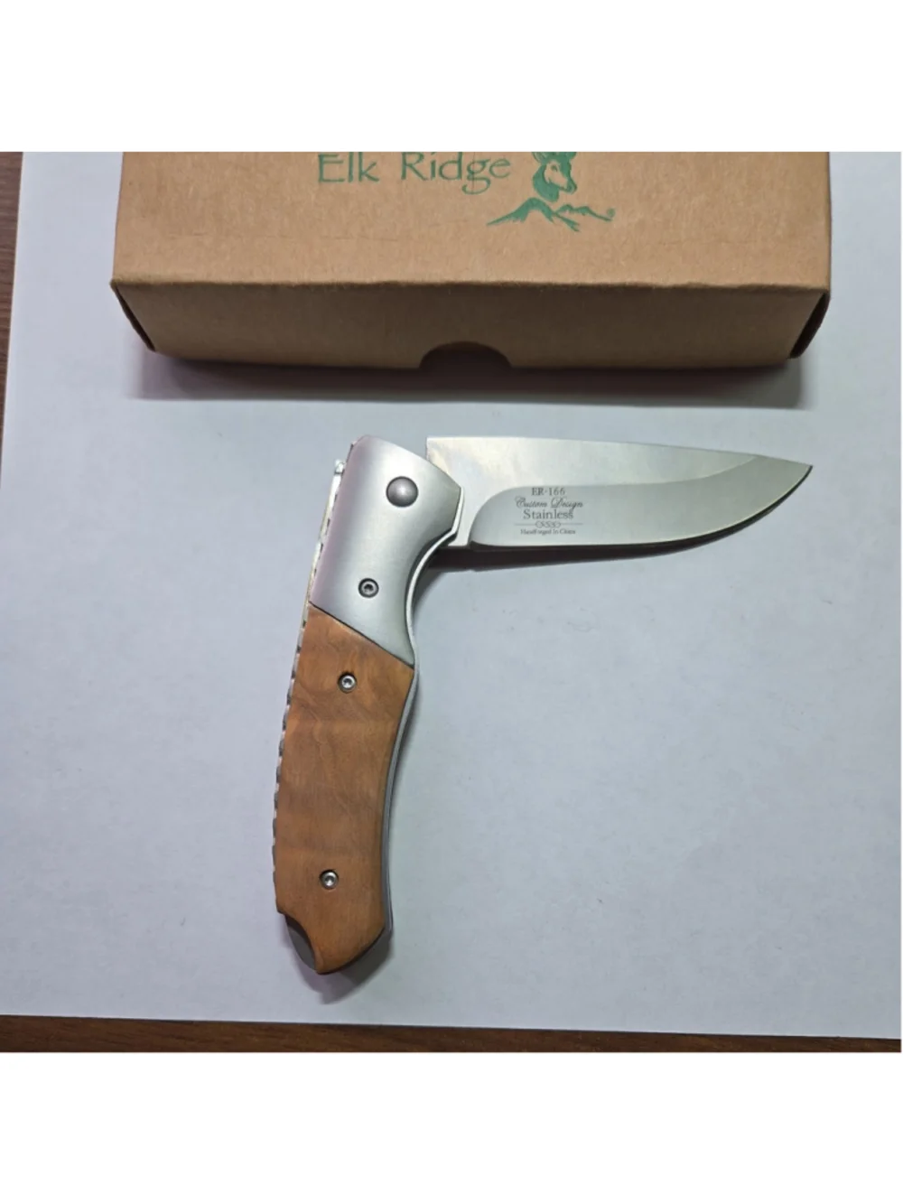 New Elk Ridge Lockback ER-166 Breakers Unlimited Promotional Collection knife